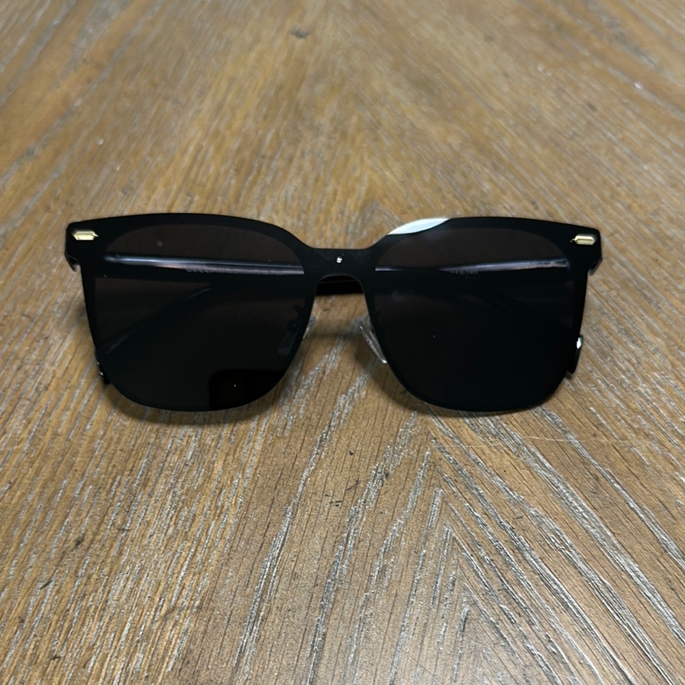 Gucci Black Sunglasses with Gold Accents